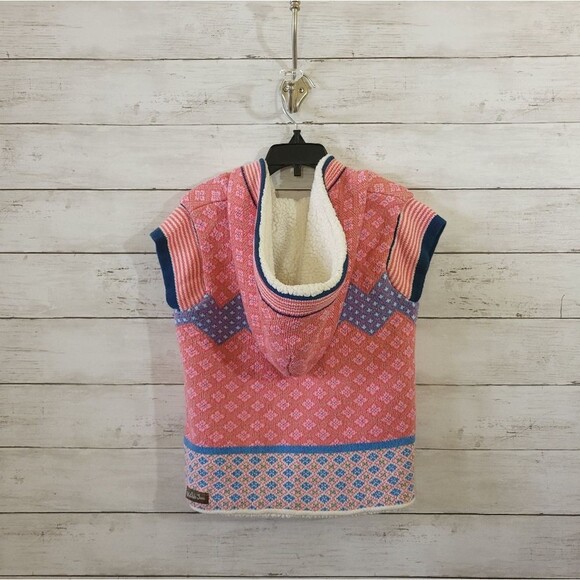 Matilda Jane Geometric Warm Hugs Sherpa Lined Sweater Vest Size 6 - Picture 11 of 16